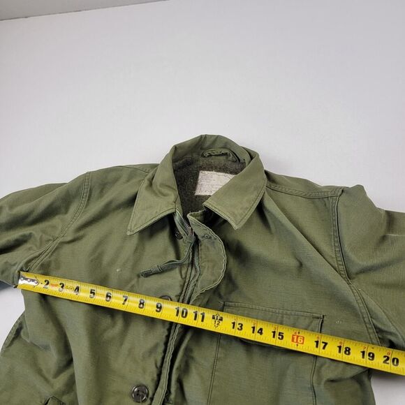 Vintage 60s-70s Vietnam Era A2 Cold Weather Deck Jacket Medium Alpha Industries - Picture 5 of 9